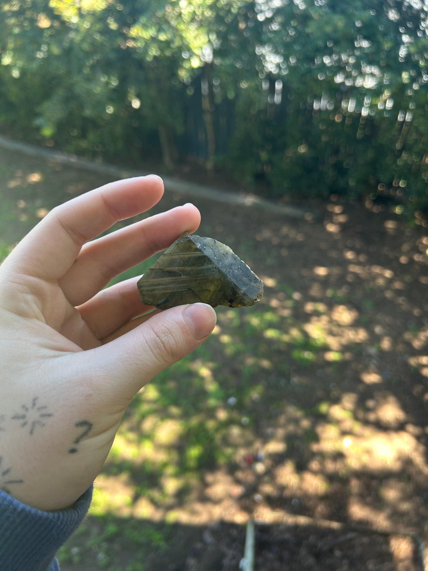 Raw labradorite slab