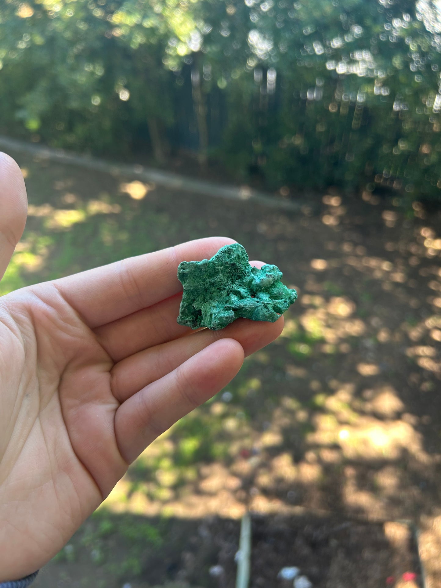 Raw malachite