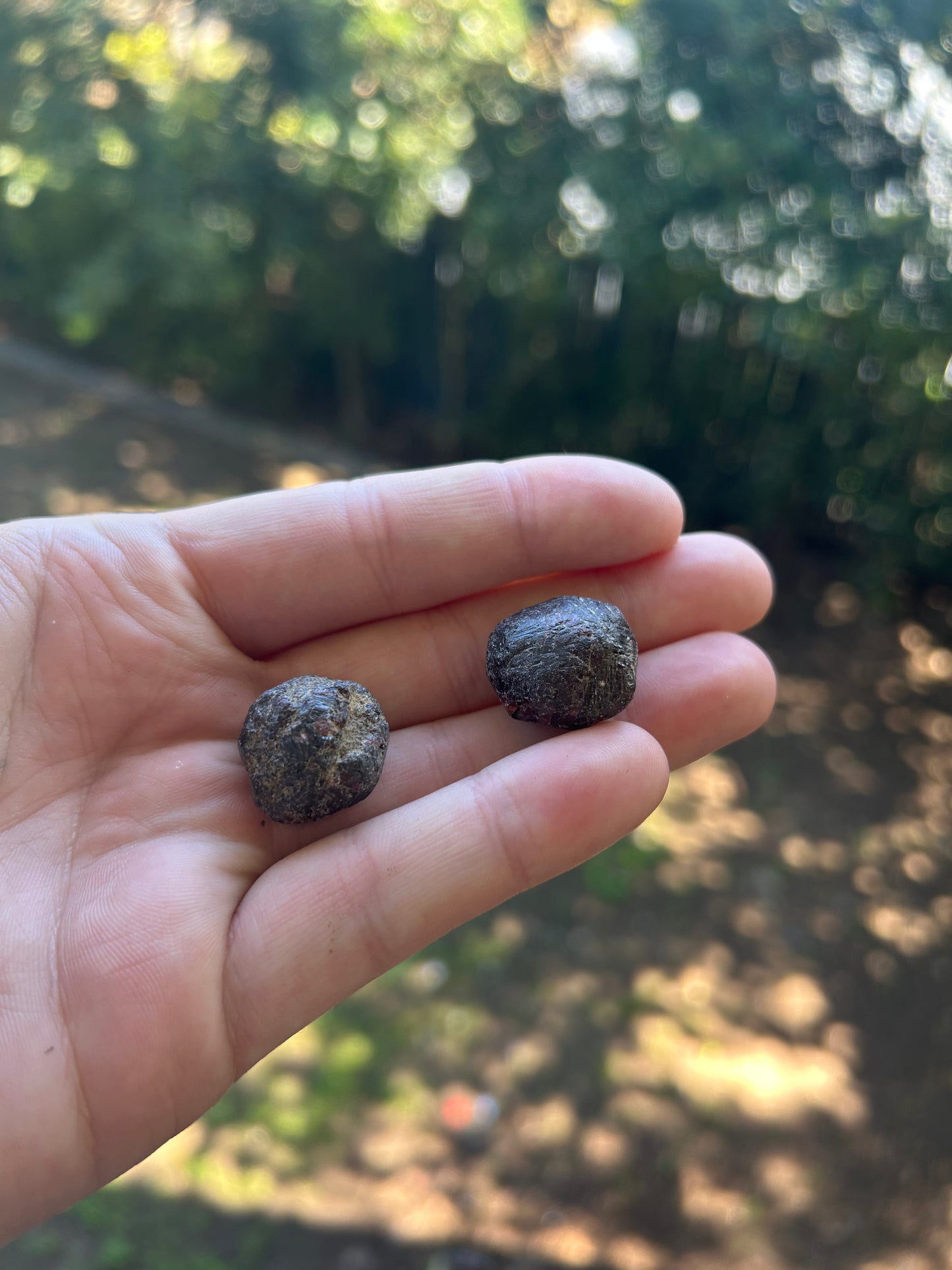 Raw garnet