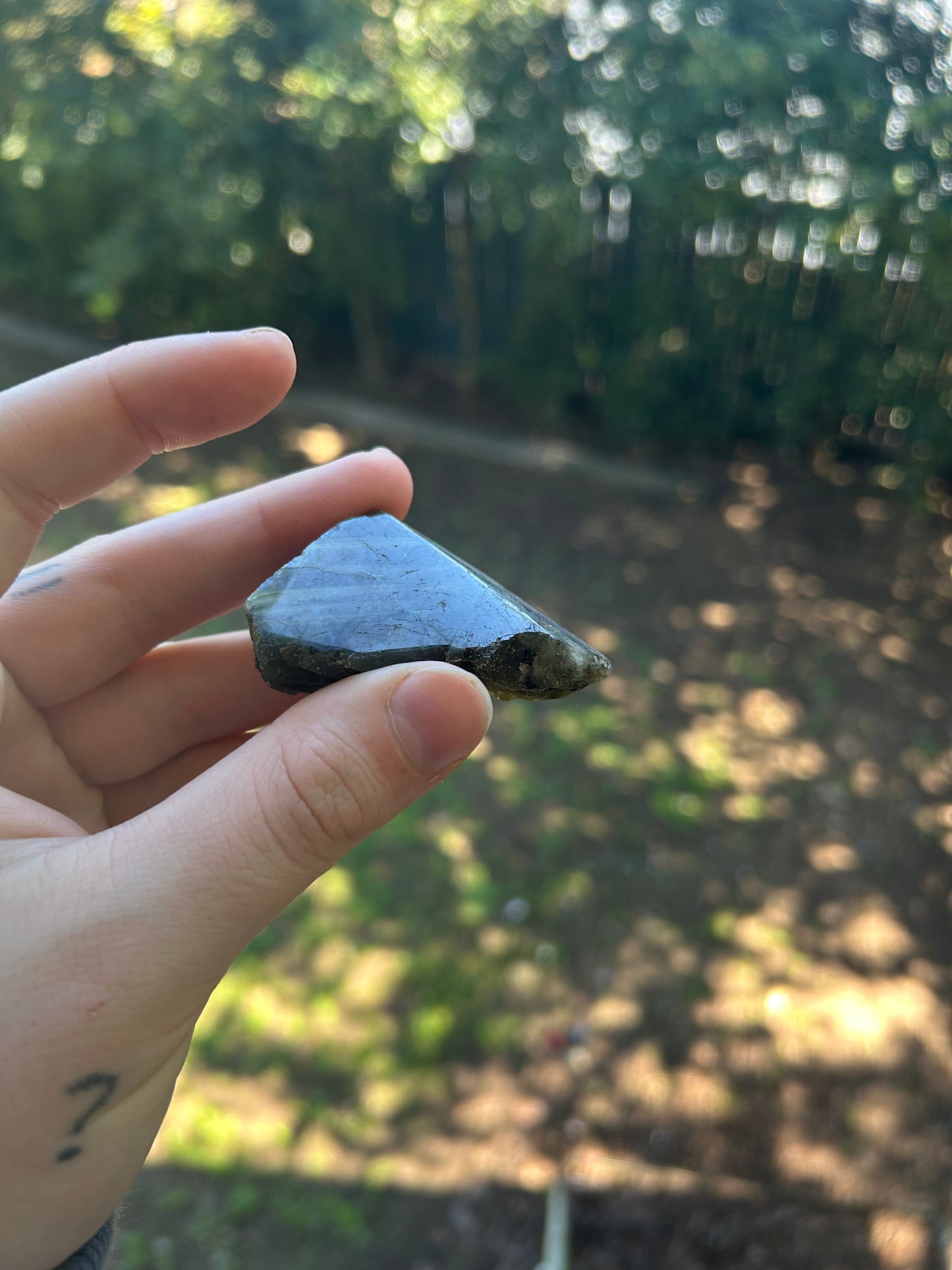 Raw labradorite slab