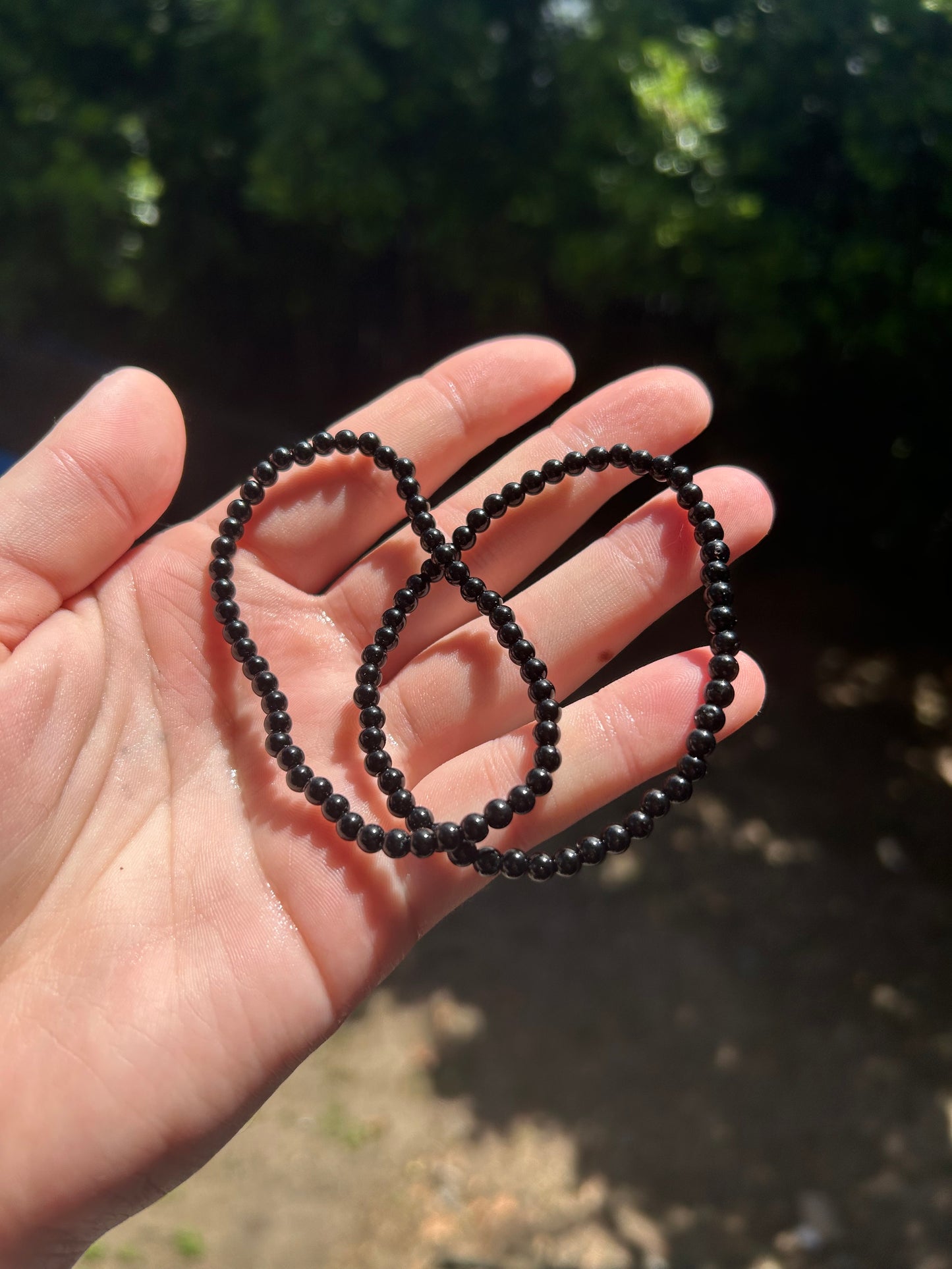 Obsidian bracelet