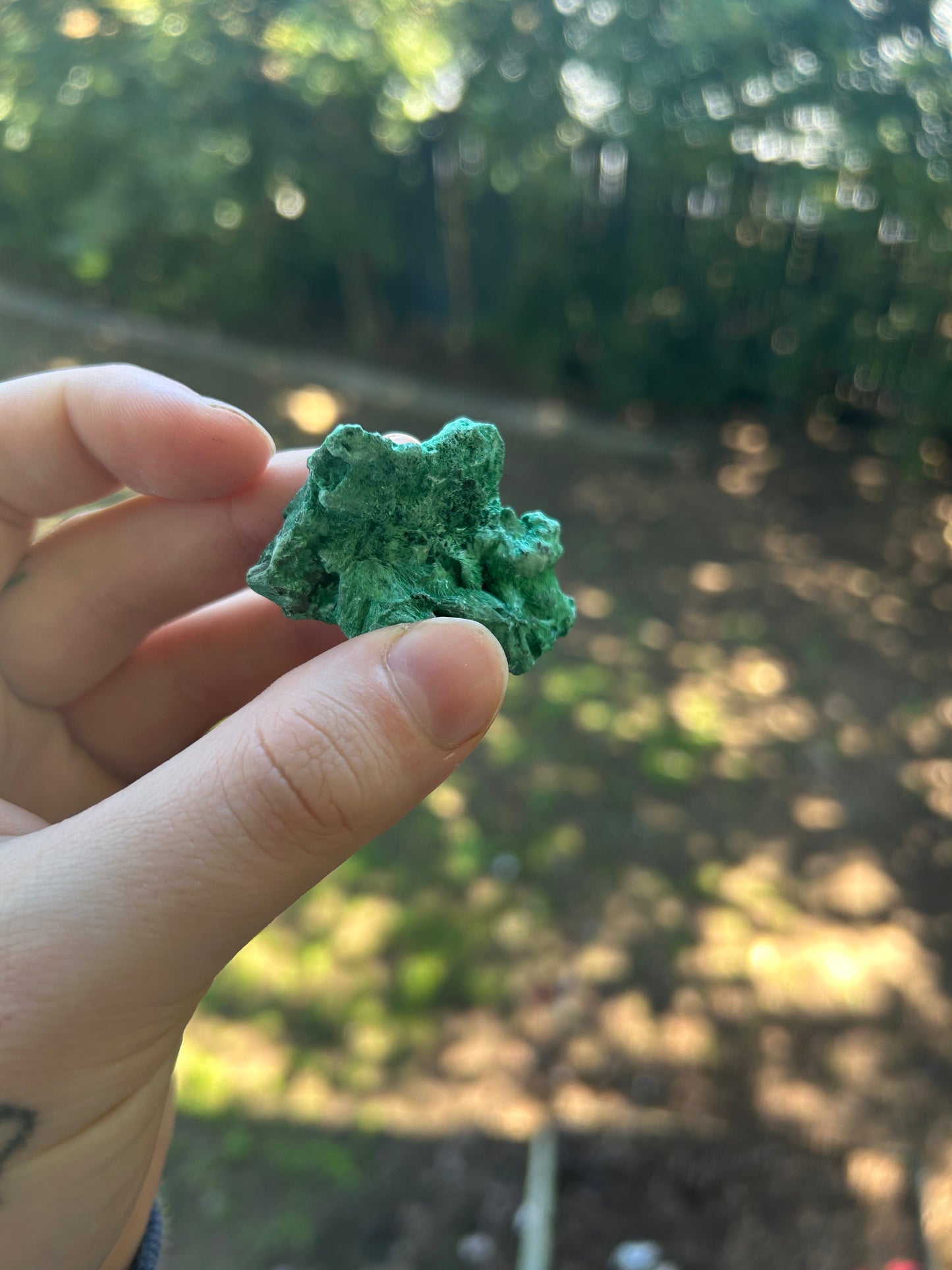 Raw malachite