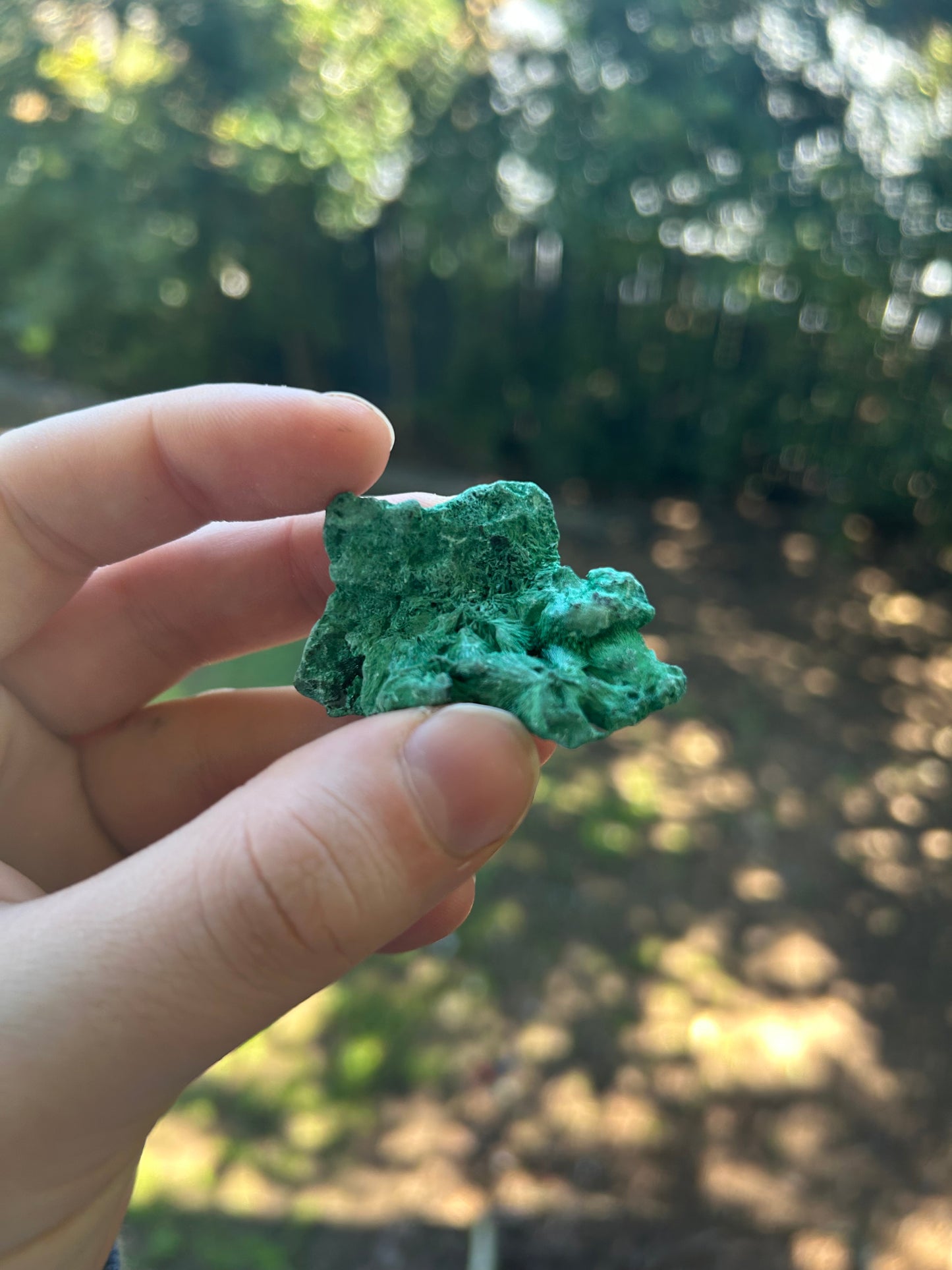 Raw malachite