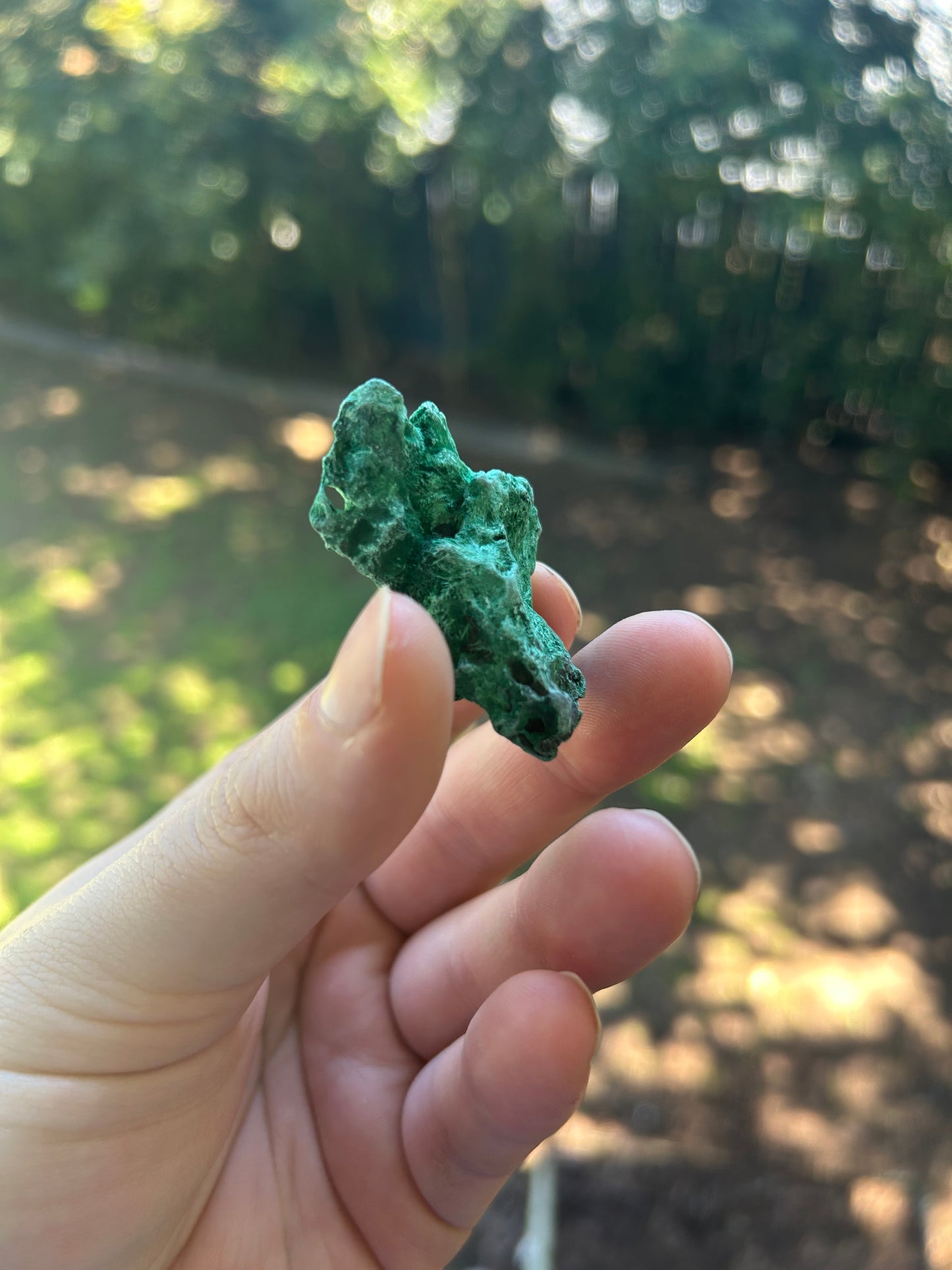 Raw malachite