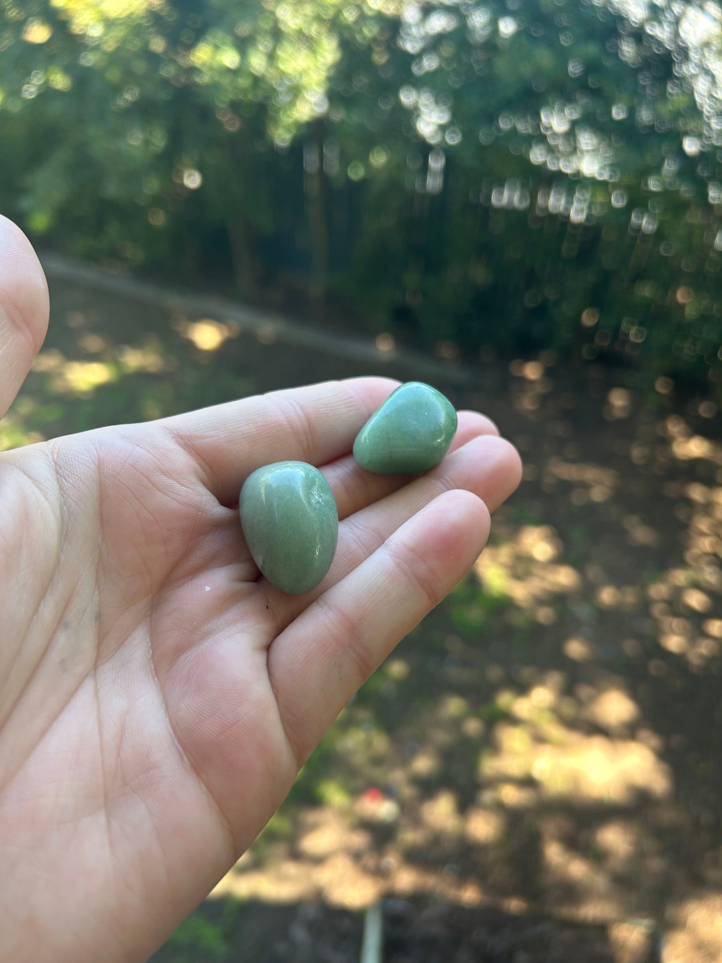 Green aventurine tumble