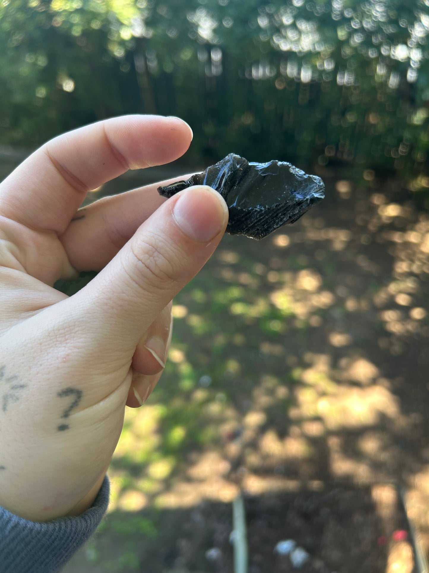 Small raw obsidian