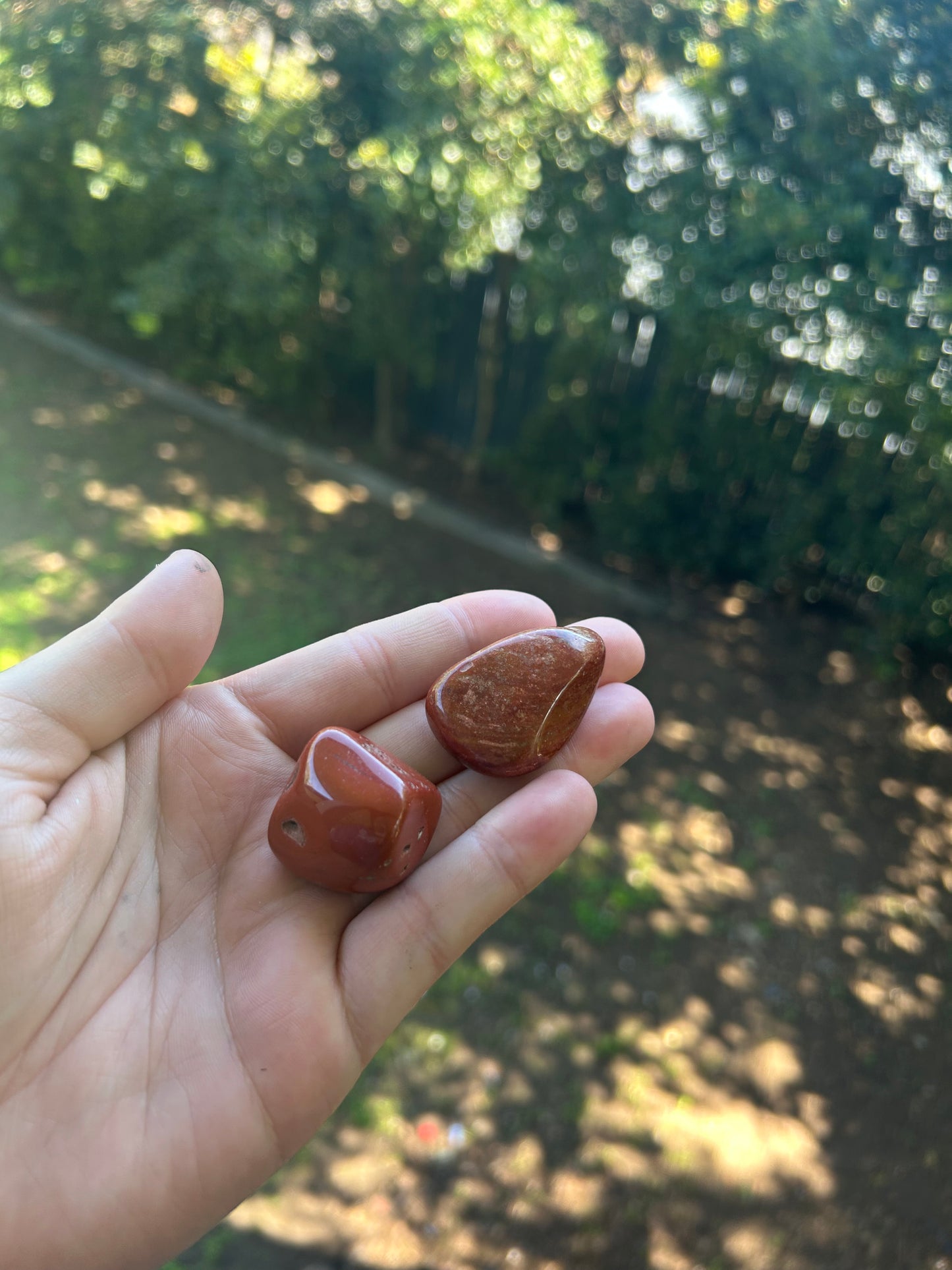 Large red jasper tumble