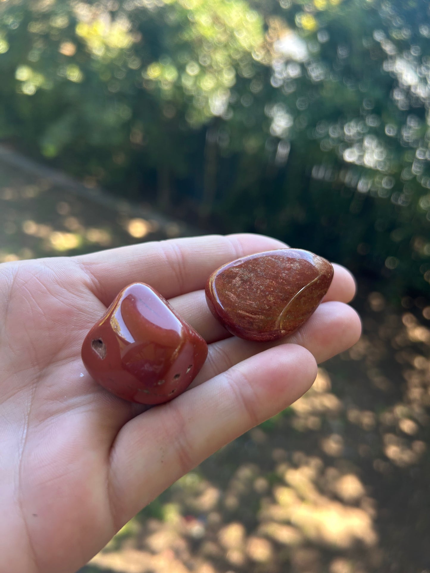 Large red jasper tumble