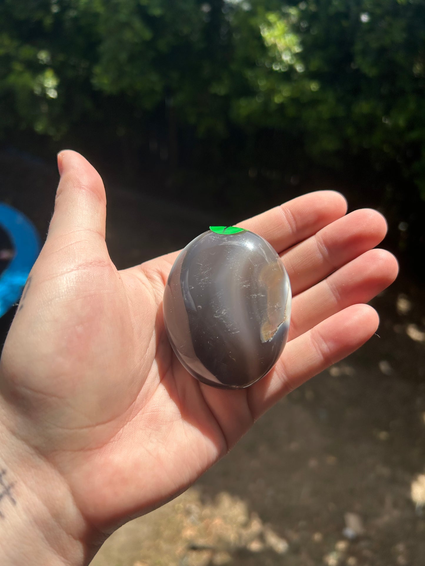 Orca agate palm stone b*