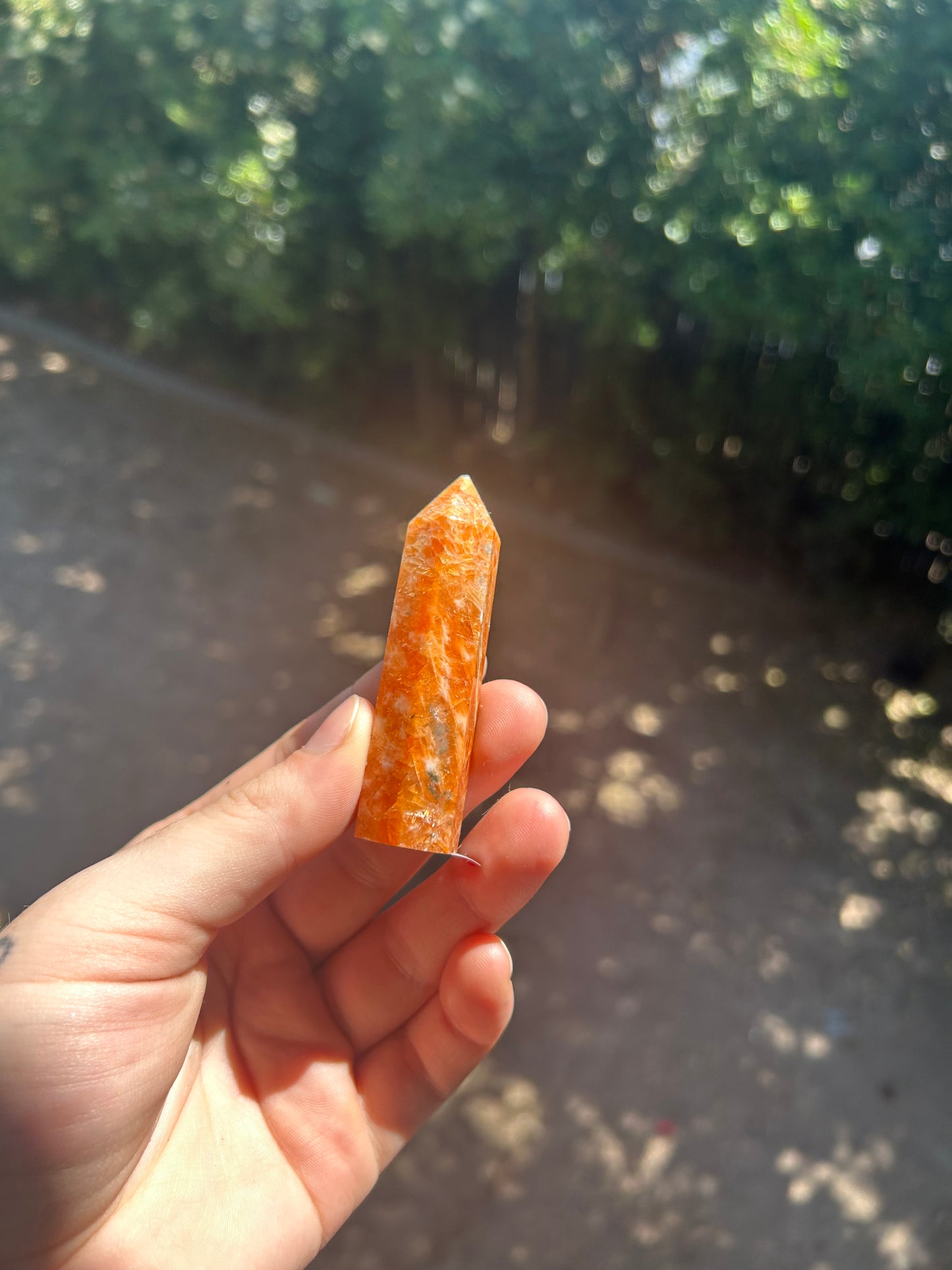 Orange sunstone tower