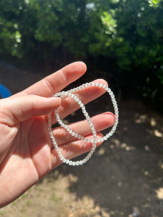 Selenite bracelet